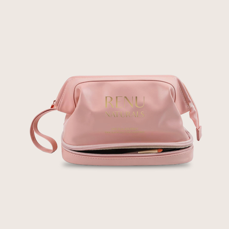 RE+NU Luxury Vegan Cosmetic Bag