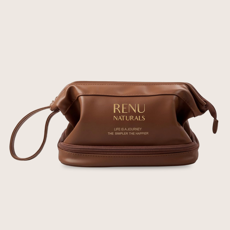 RE+NU Luxury Vegan Cosmetic Bag