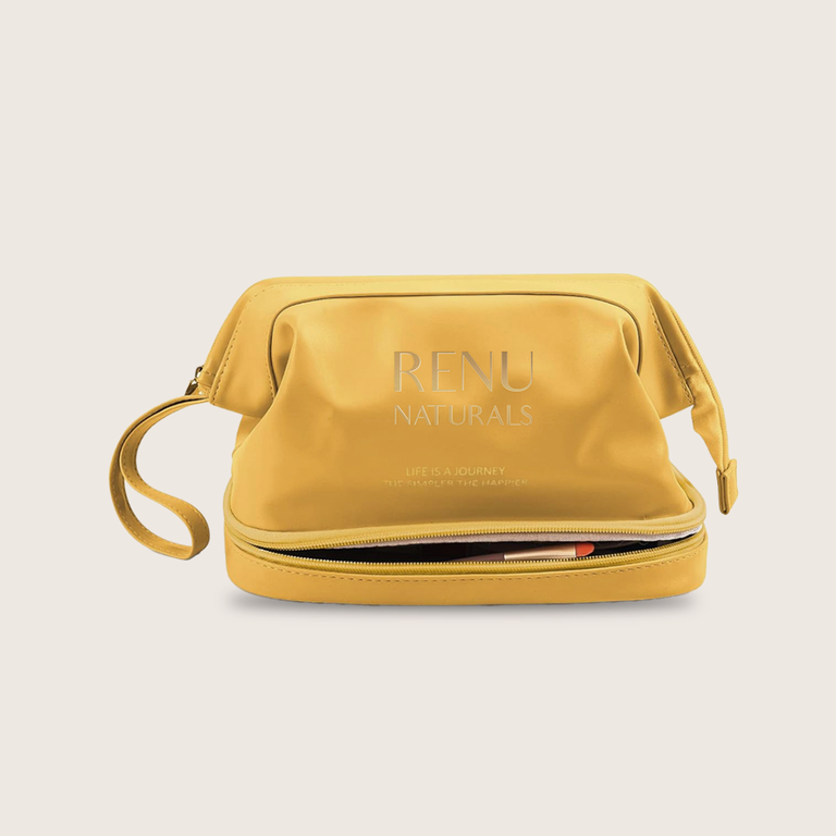 RE+NU Luxury Vegan Cosmetic Bag
