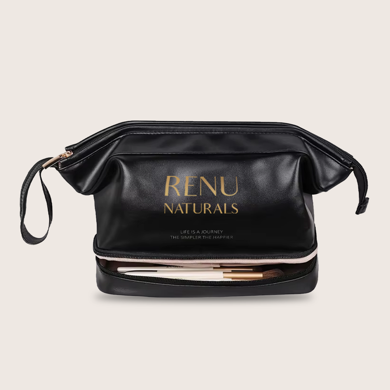 RE+NU Luxury Vegan Cosmetic Bag