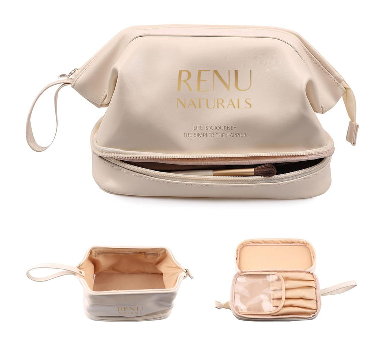 RE+NU Luxury Vegan Cosmetic Bag