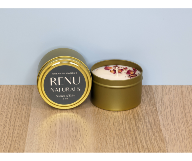 Soy Candles with Essential Oils - 6 Oz