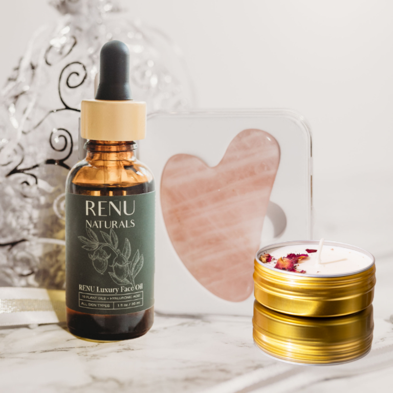 RE+NU Positive Energy Gua Sha Set