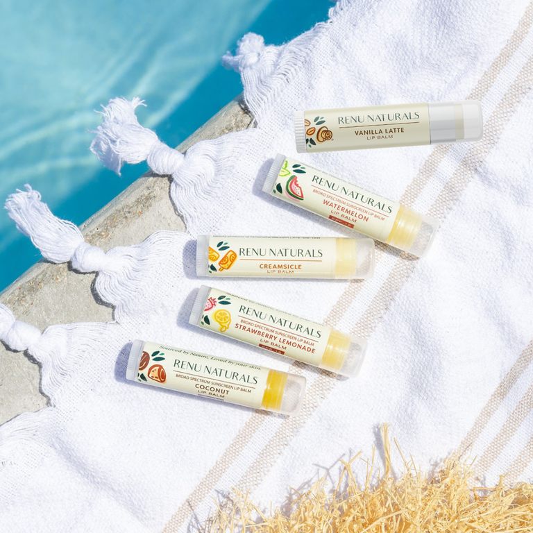 RE+NU Organic Lip Balms (set of 5)