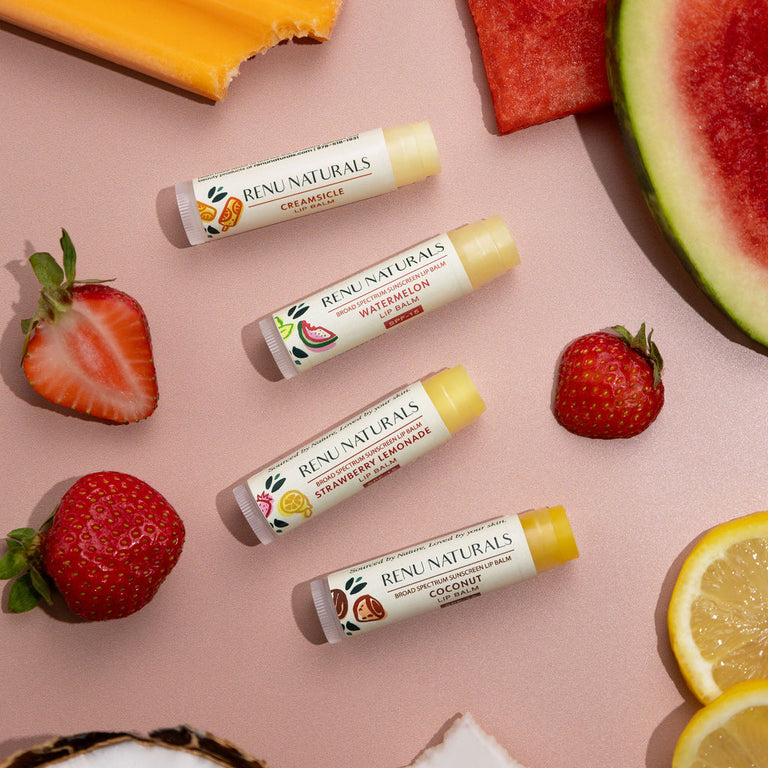 RE+NU Organic Lip Balms (set of 5)