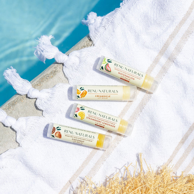 RE+NU Organic Lip Balms (set of 5)