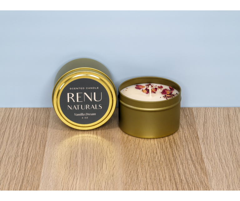 Soy Candles with Essential Oils - 6 Oz