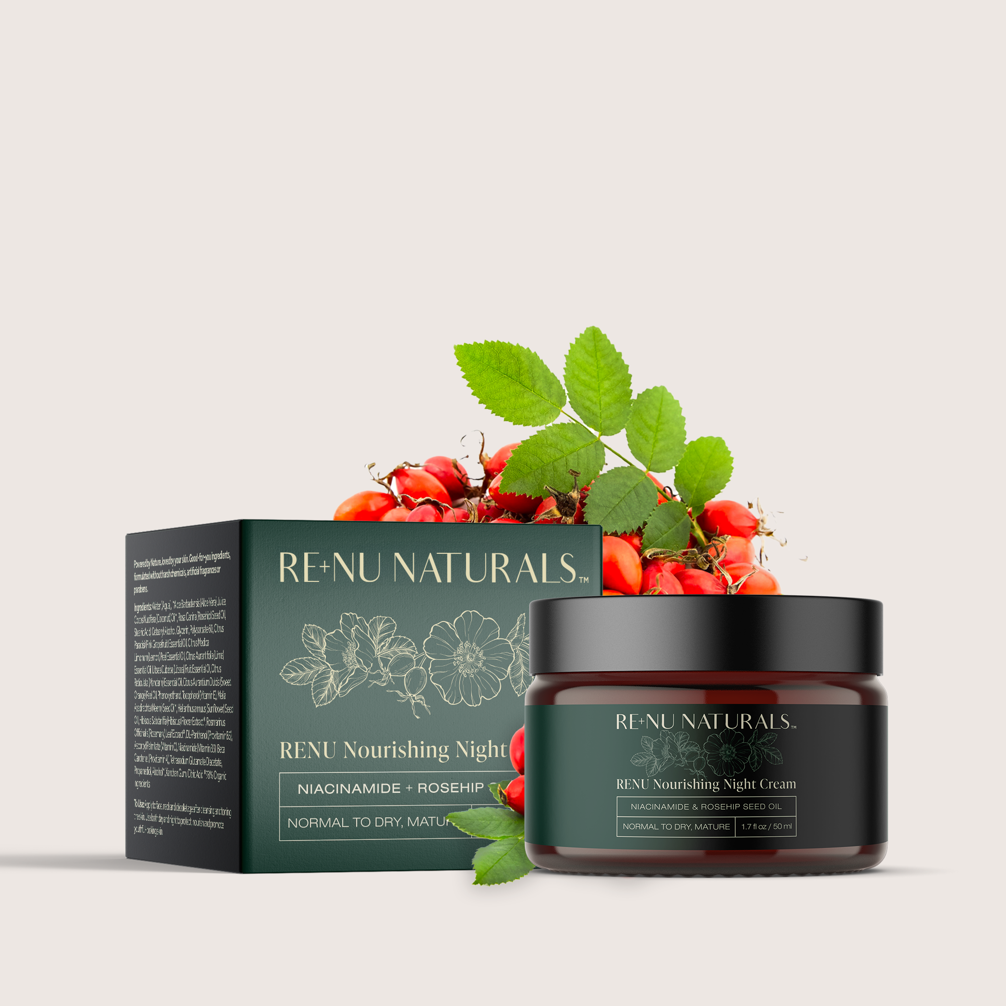 RE+NU Nourishing Night Cream with Niacinamide | RENU Naturals RE+NU Nourishing Night Cream with Niacinamide | RENU Naturals