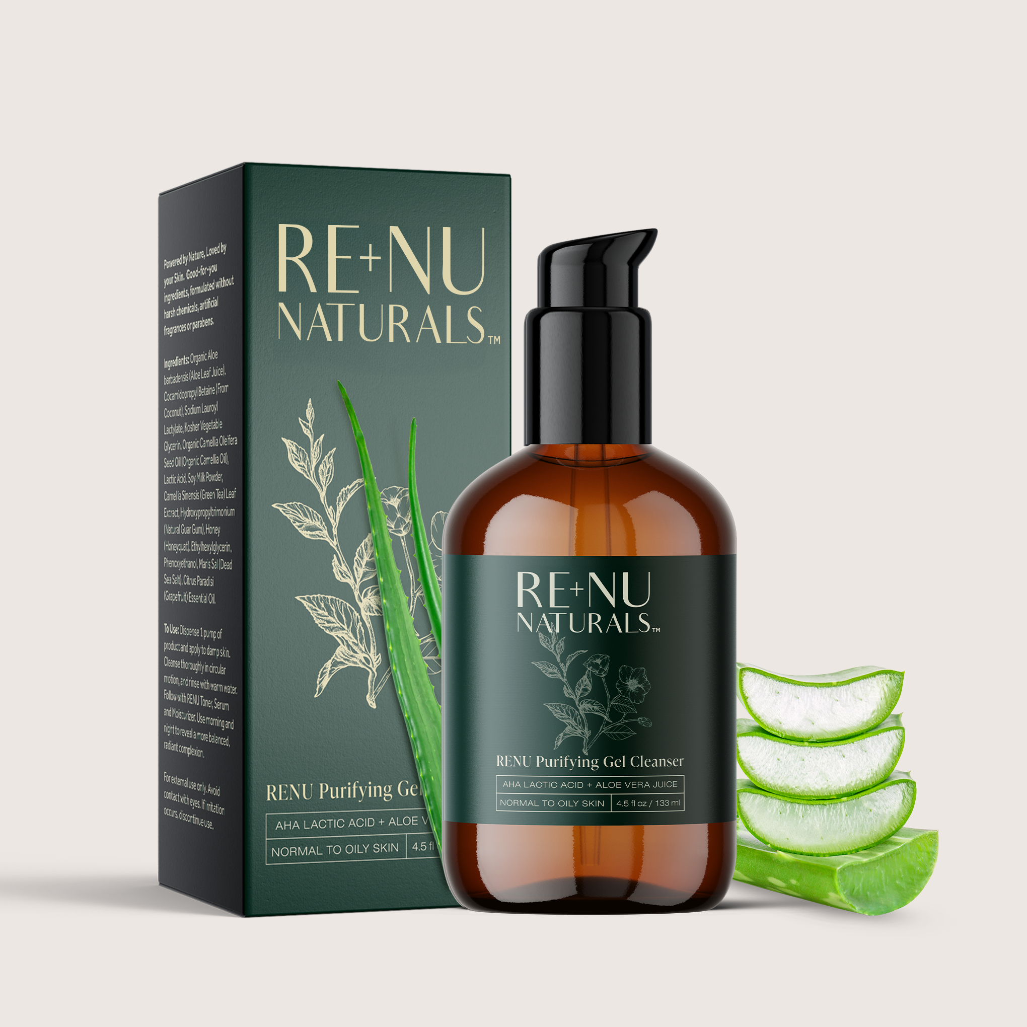 RE+NU Purifying Gel Cleanser | RENU Naturals