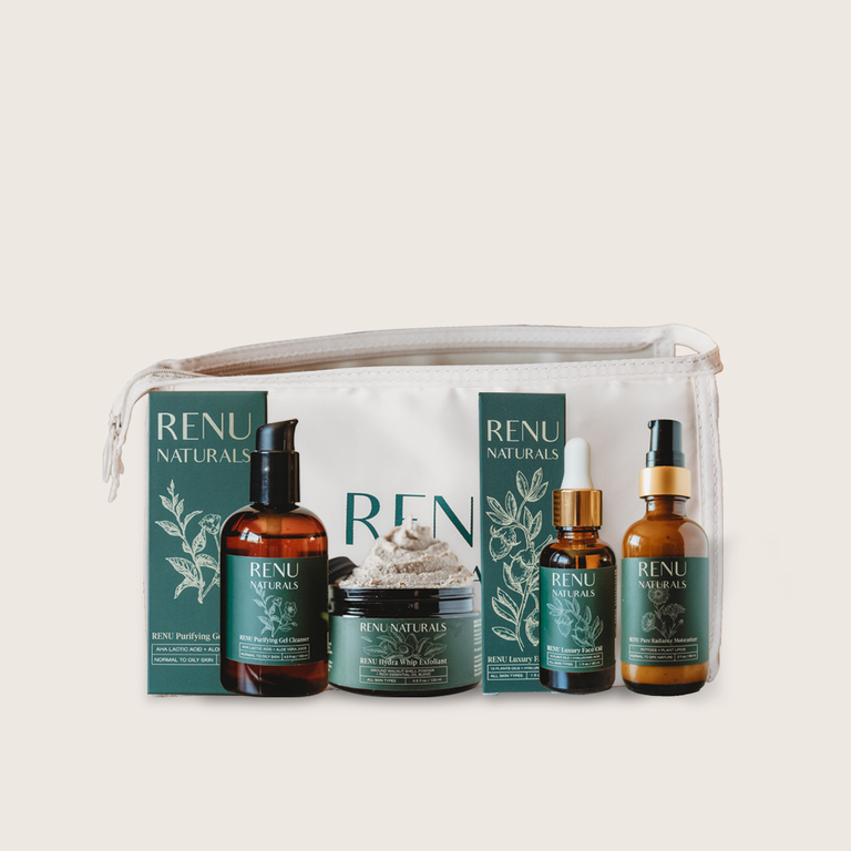 RE+NU Essentials 4-Step Set with Renu Bag